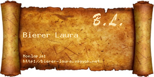 Bierer Laura névjegykártya