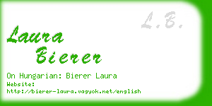 laura bierer business card